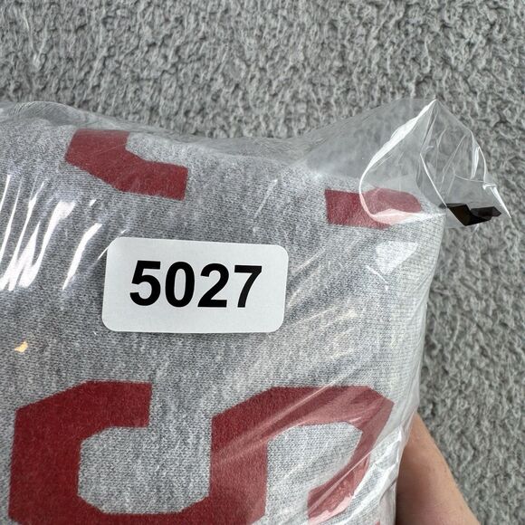 NC State Wolfpack Sweatshirt Mens XXL Grey Nike Pullover Center Swoosh Crewneck - Picture 8 of 8